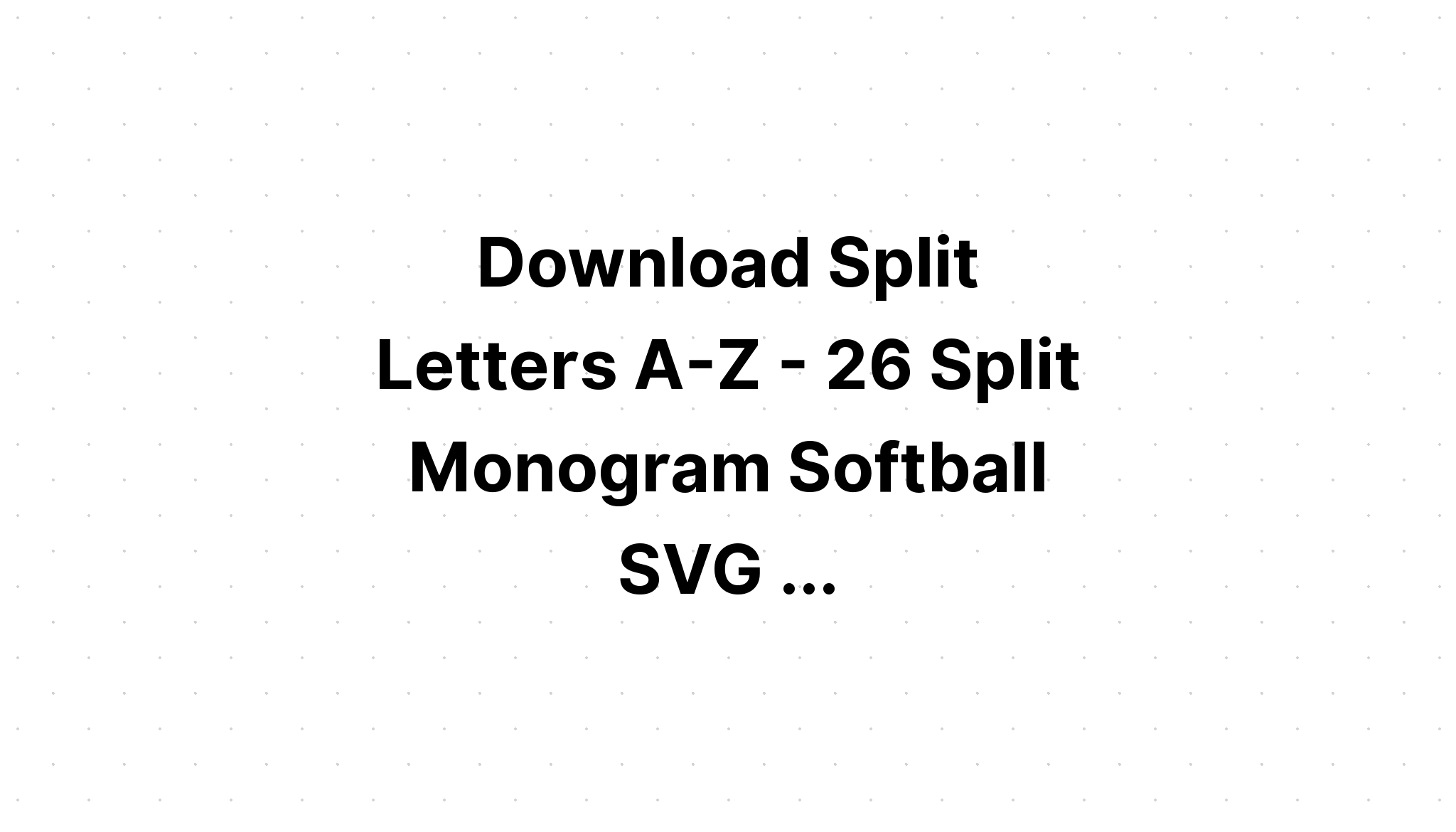 Download Split Letters Az SVG File